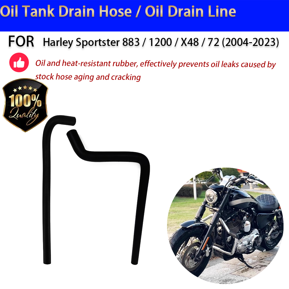 Oil Drain Tank - Pour Harley Sportster 883 1200 X48